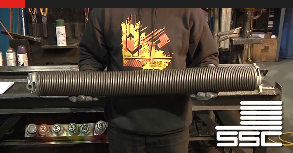 How to cust and cone a torsion spring